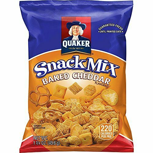 Quaker Baked Cheddar Snack Mix 40 Count 1.75 Oz Bags