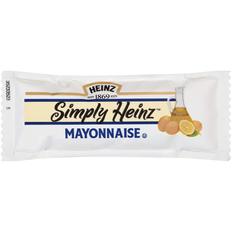 Heinz Simply Mayonnaise Single Serve (12g Packets, Pack Of 200)