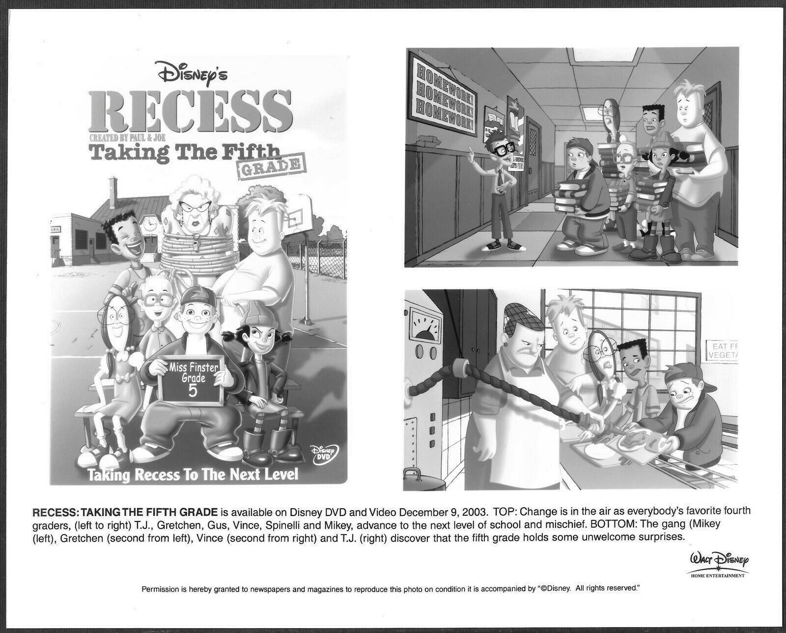 ~ Disney Recess Taking The Fifth Grade Lot 2 Original 2003 Photos Tv Animation