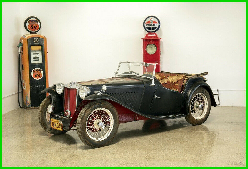1948 Mg Tc Tc Roadster "barn Find" 1948 Mgtc Sitting 50 Years Solid Complete 1 Owner Since 1955