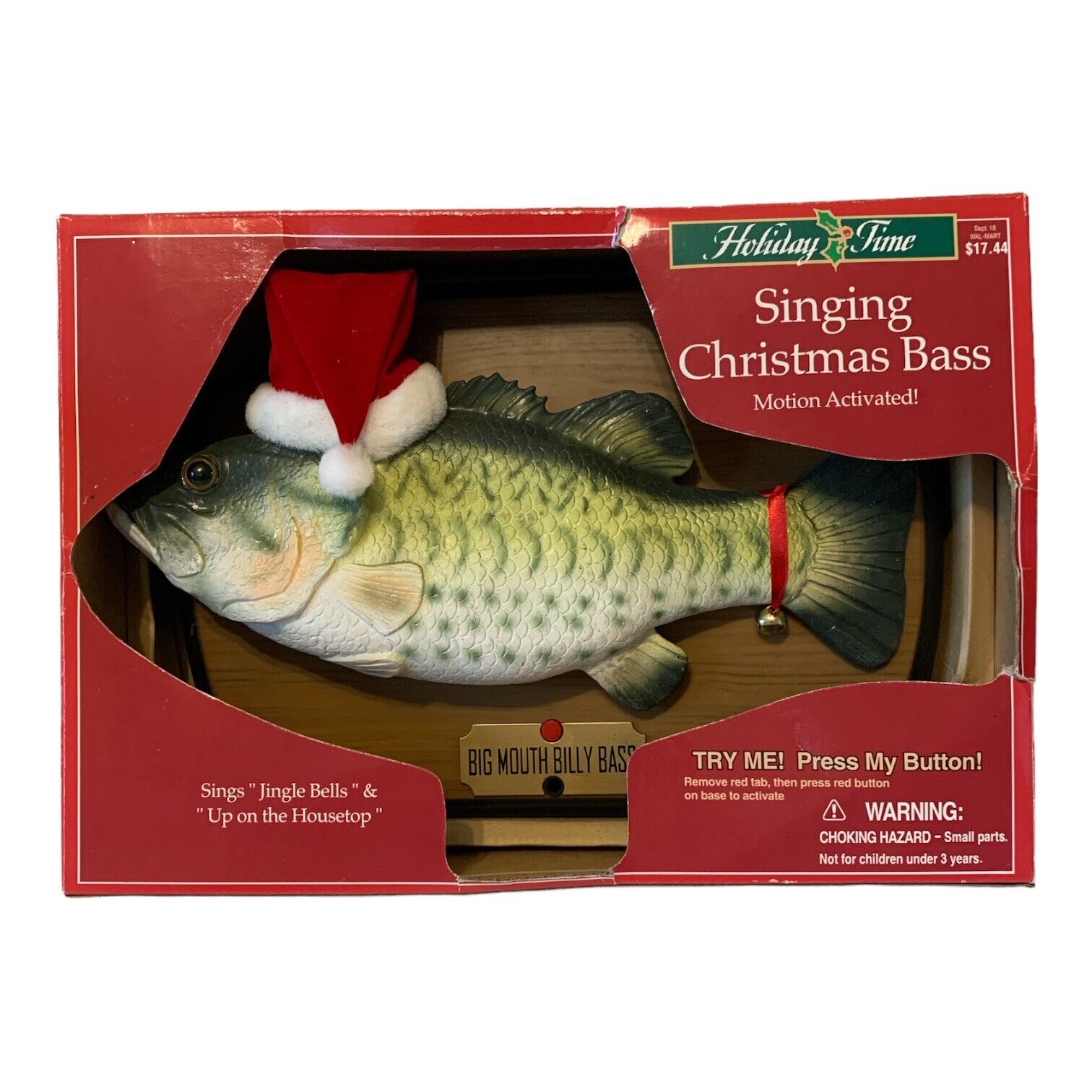 Singing Bass Fish Used With Box Fully Tested Working Gift
