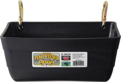 Little Giant Fence Feeder W/snaps, No. Ff11black,  By Miller Mfg Co