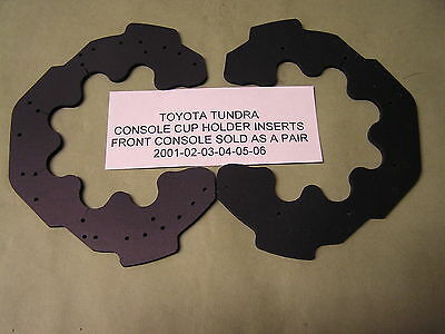 Toyota Tundra  Sequoia Console  Front Cup Holder  Inserts Only Pair 2002-2007