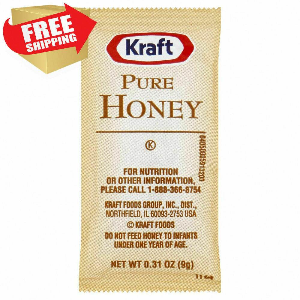 Kraft Pure Honey Grade K Single Serve Pouch, 9 G. Packets (box Of 200)
