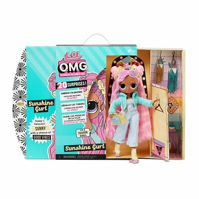 L.o.l. Surprise! Omg Sunshine Gurl Fashion Doll - Dress Up Doll Set With 20 Surp