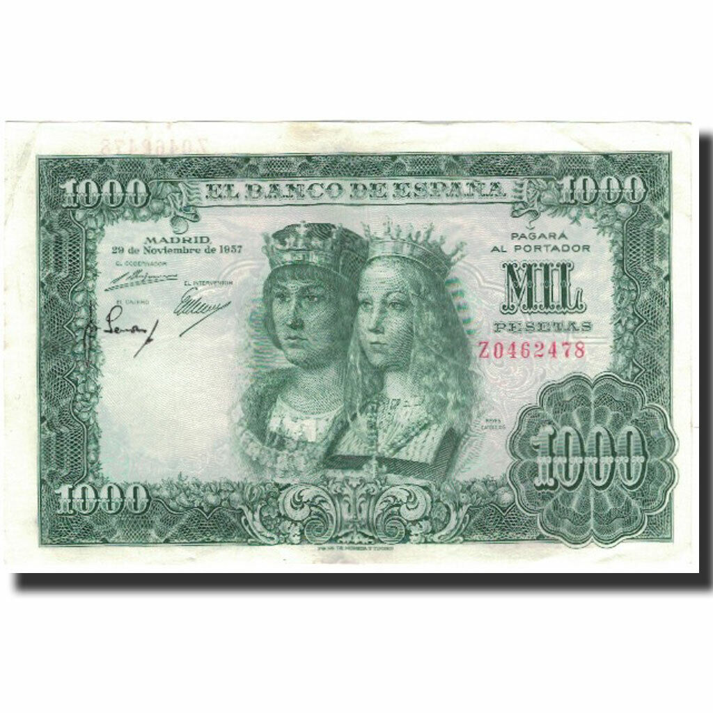 [#591373] Banknote, Spain, 1000 Pesetas, 1957-11-29, Km:149a, Au