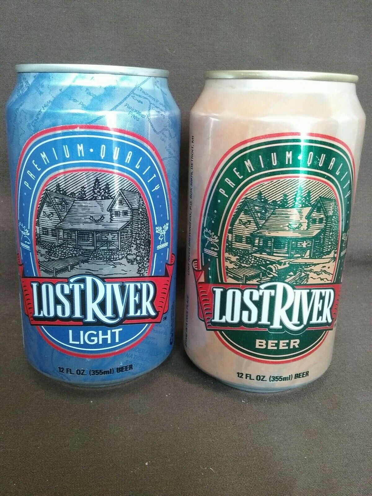 2 Lost River Beer Cans - Regular & Light