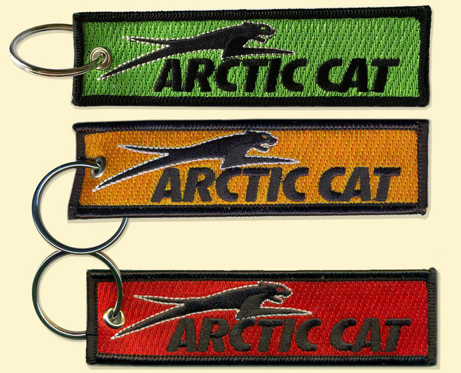 Arctic Cat Key Chain, For Snowmobiles, Atvs, Outdoors,  Red, Orange, Green