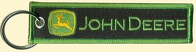 John Deere Embroidered Key Chain, Agriculture, Garden, Golf, Construction