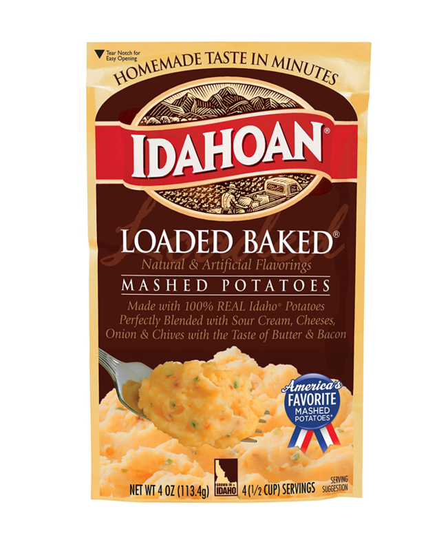 Idahoan Loaded Baked Mashed Potatoes, Made With Gluten-free 100% Real Idaho Pota