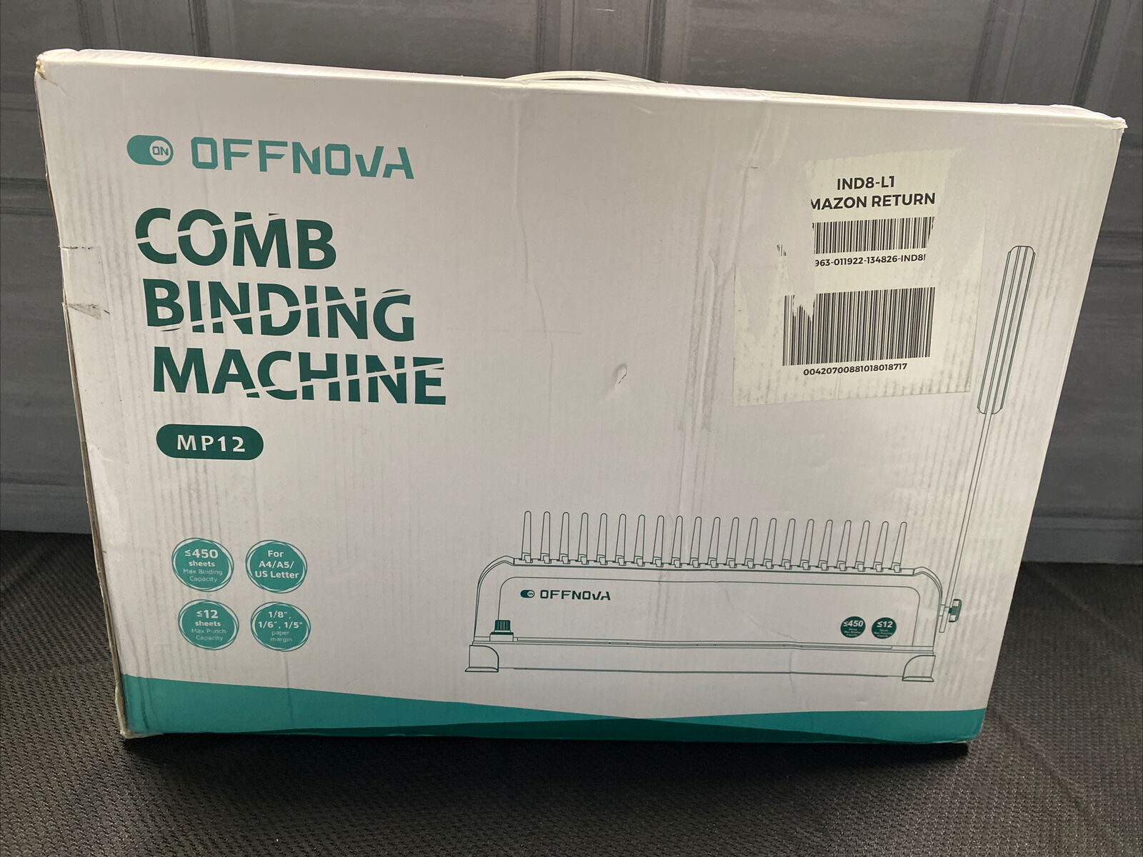 Offnova Comb Binding Machine Mp12 12 Sheets