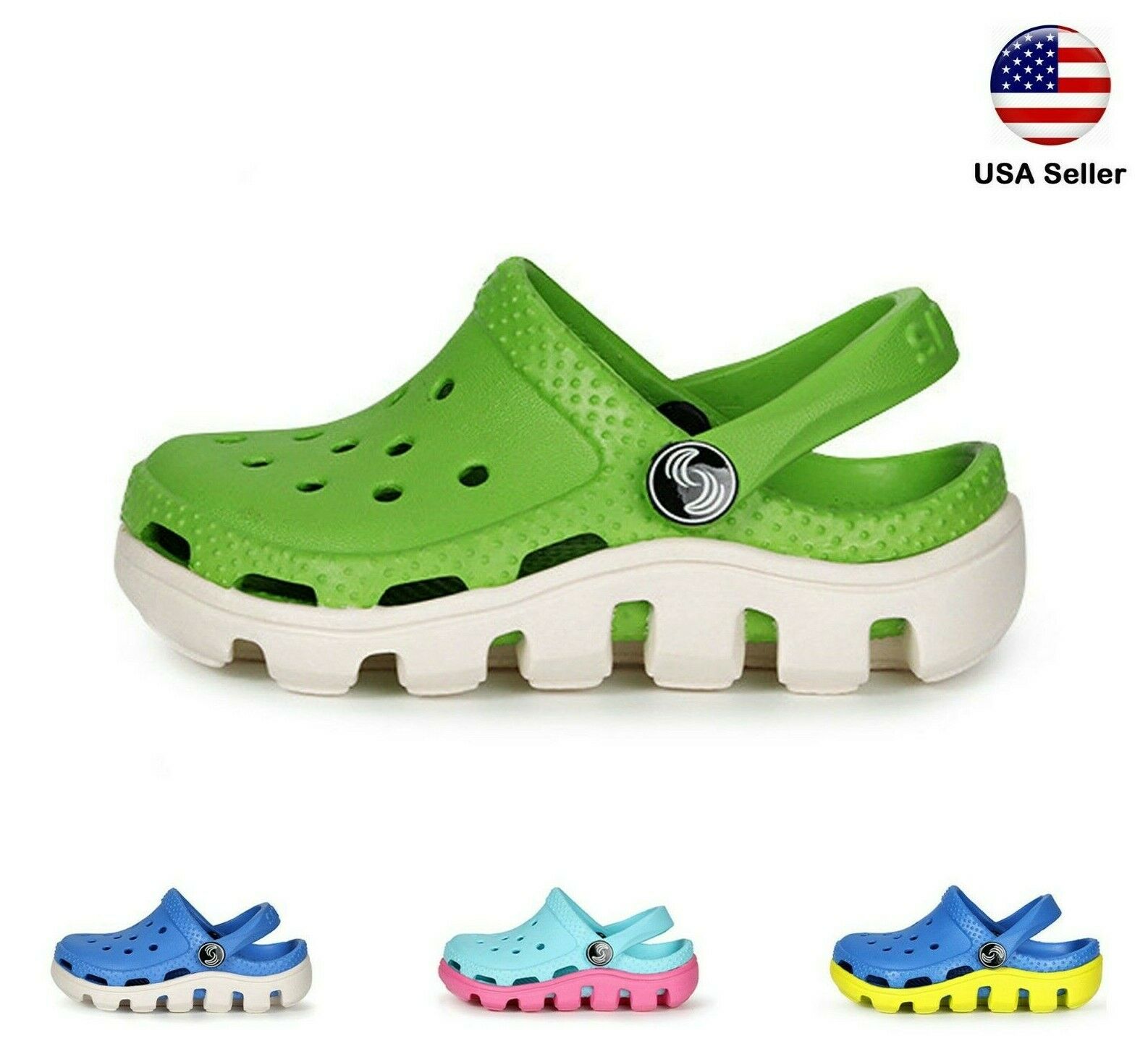 Kids L Croc Style Clogs Boys Girls Toddler Big Kid Garden Slip On Shoe Luxhstore