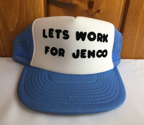 Vintage "let's Work For Jenco" Sportcap Snap Back Mesh Back Hat
