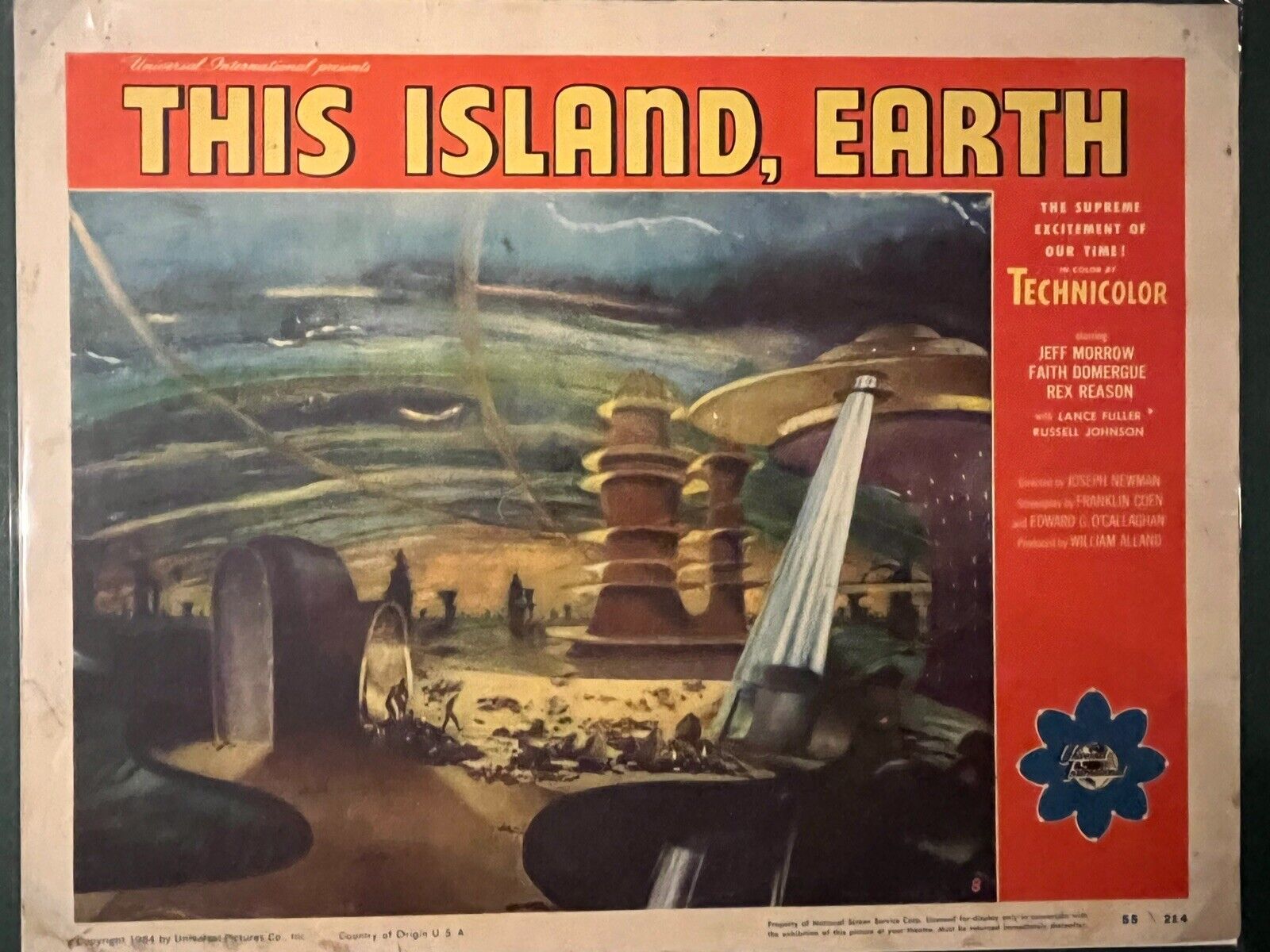 This Island Earth  1955  Original   Lobby Card  #8