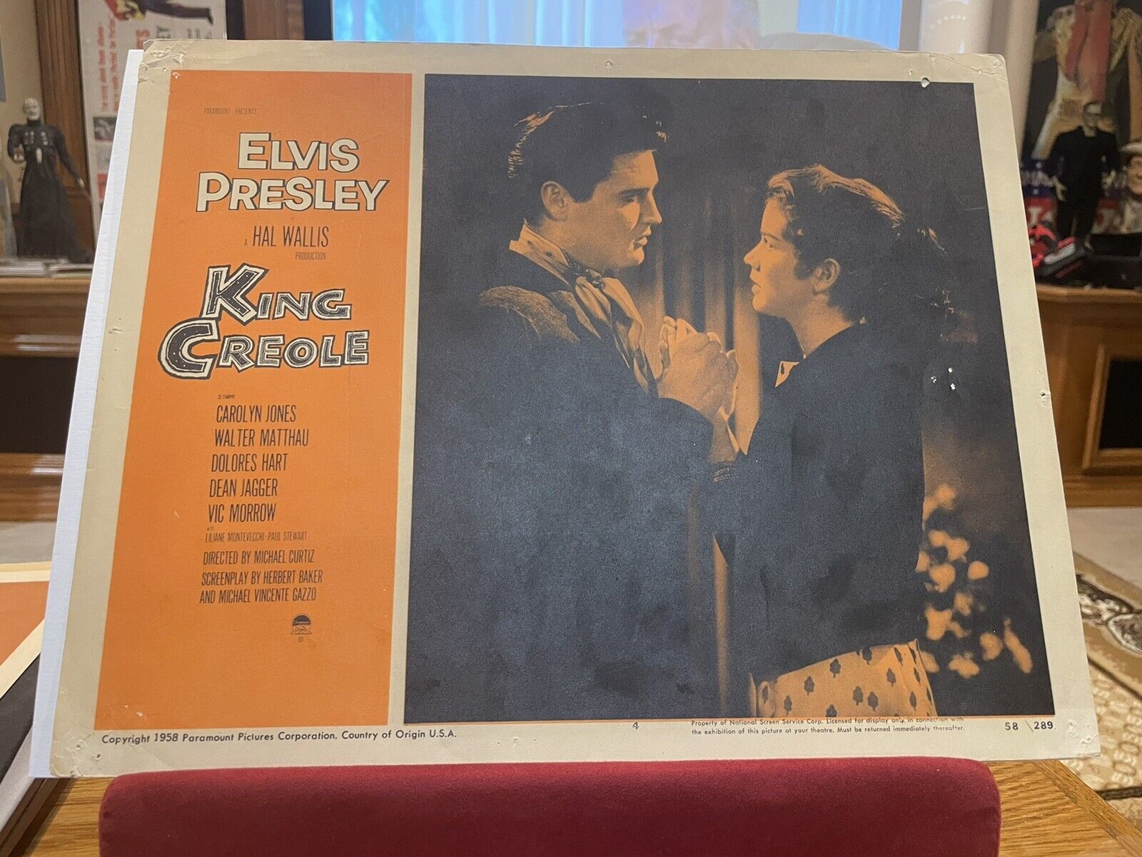 Elvis Presley 11x14 Lobby Card 1958 King Creole Portrait Card #4