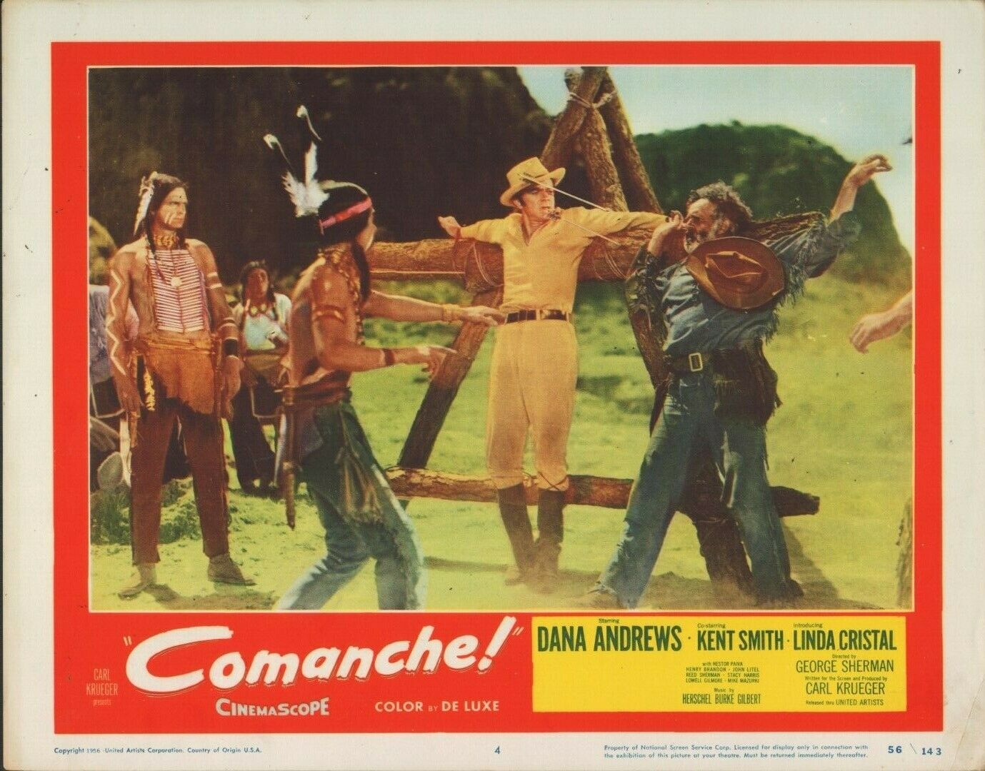 Comanche (1956) 11x14 Lobby Card #4