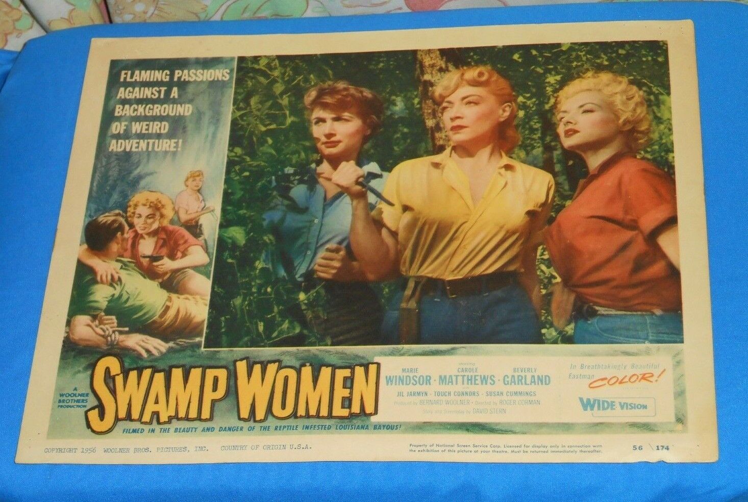 Original Swamp Women Lobby Card #4 Roger Corman