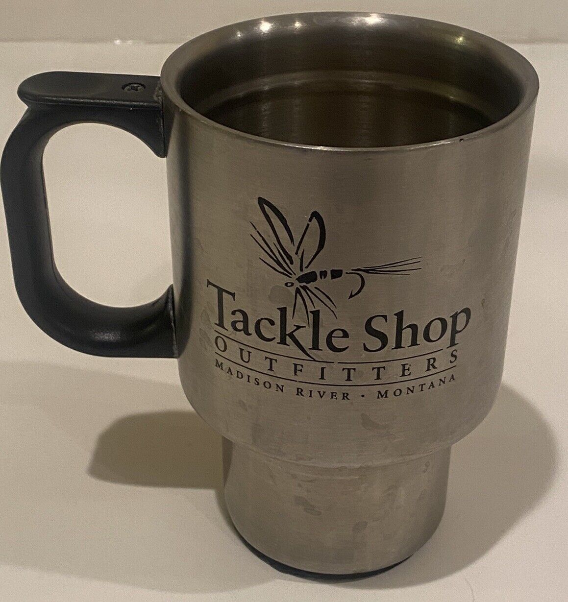Vintage Insulated Beverage Mug - Tackle Shop Outfitters - Madison River, Montana