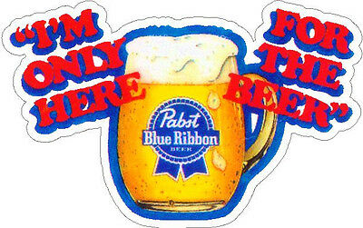 Pabst Blue Ribbon Mug Vinyl Sticker (a1012)