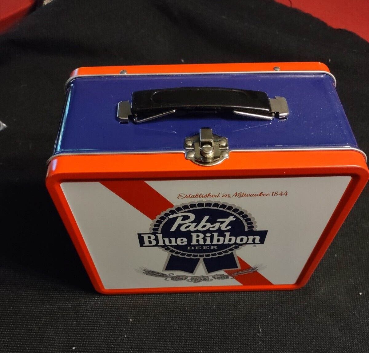 Pabst Blue Ribbon Metal Lunchbox Vintage Style Lunch Box New