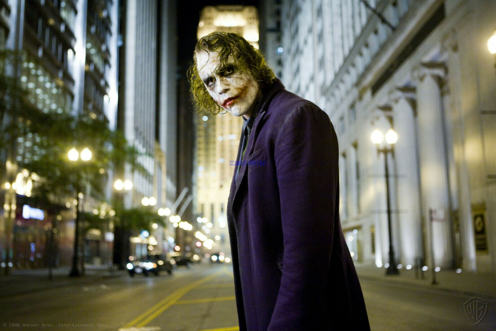 The Dark Knight Heath Ledger As  The Joker Rare Photo