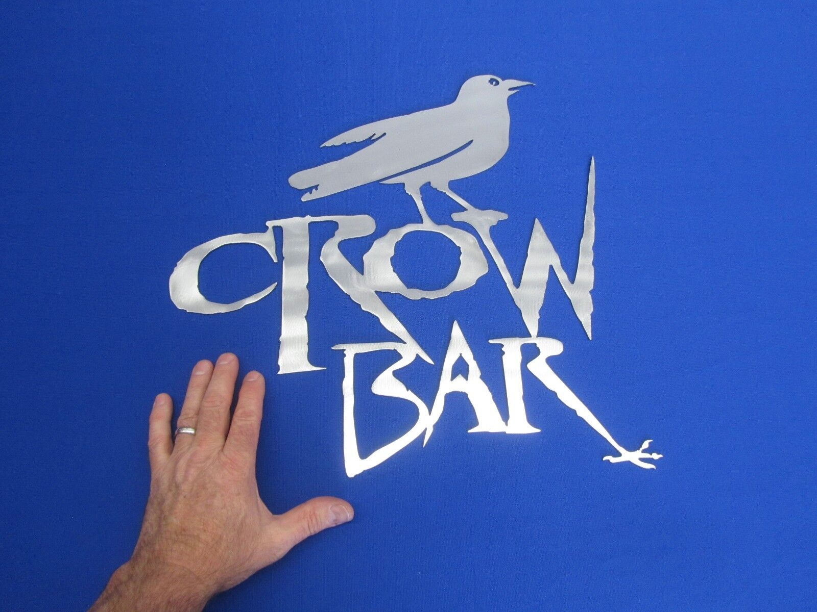 Cool! Crow Bar Saloon Man Cave Shop Office Plasma Cut Wall Art Sign 17"x 17"