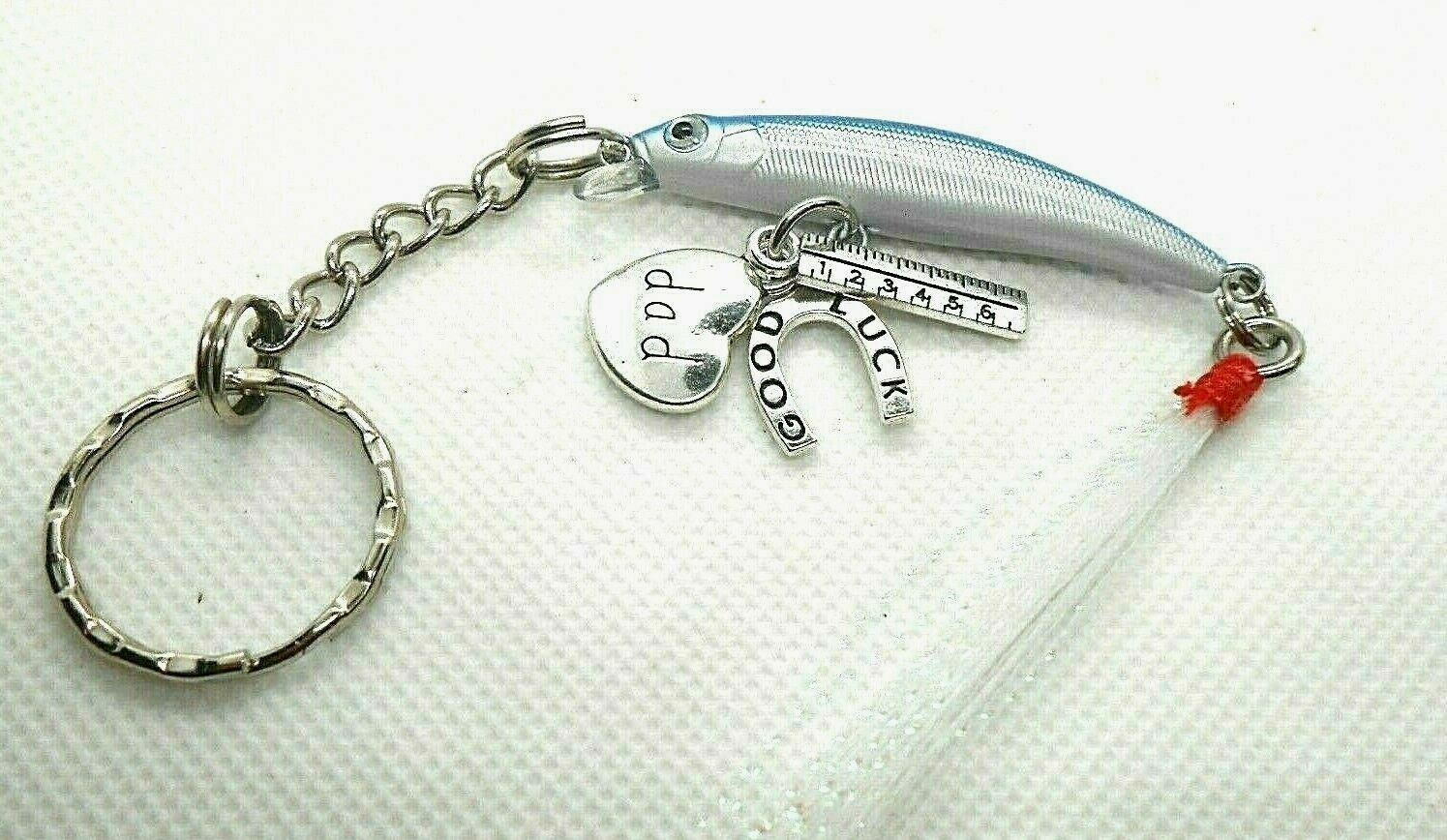 Fishing Lure Keychain With Charms-dad Gift -