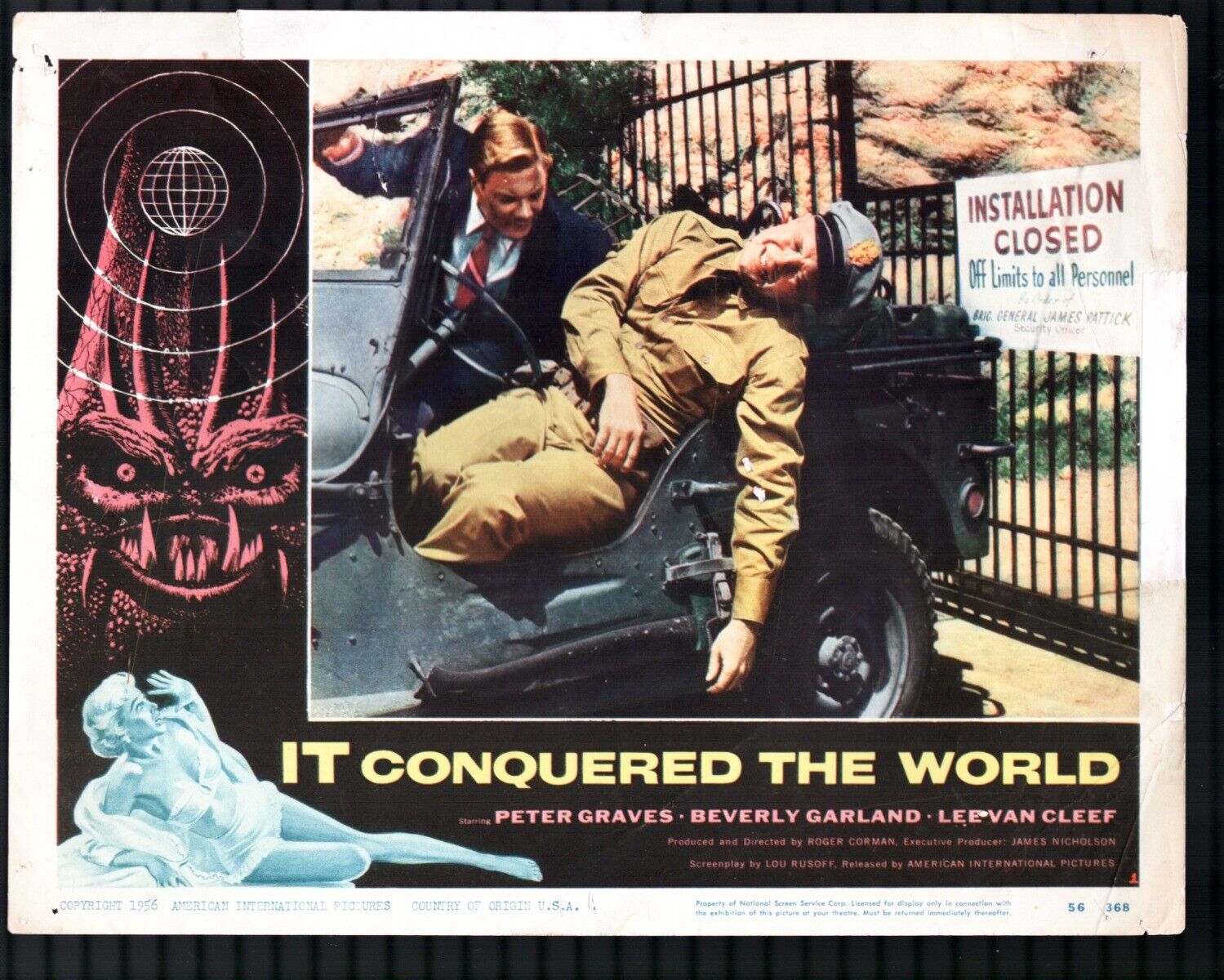 It Conquered The World 11"x14" Lobby Card #1 Peter Graves Beverly Garland Horror