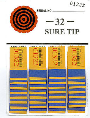 One Dozen # 32 Sure Tip Boards (1-32) Bingo/jar Tickets  Free Shipping Usa
