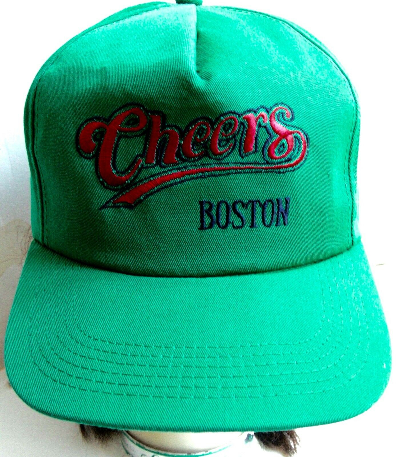 Cheers Hat Vtg Snapback Boston Tv Show Green1980 90s  Sam Malone New