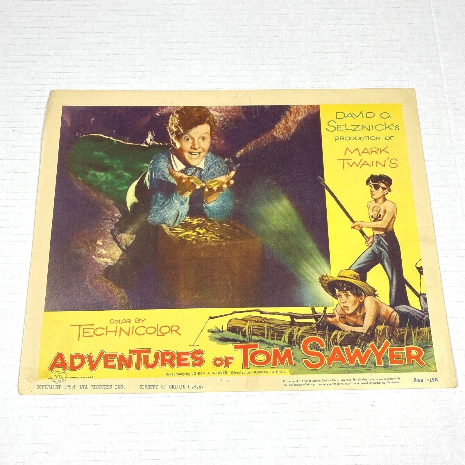 The Adventures Of Tom Sawyer 1958 Lobby Cards Movie Posters David O Selznick