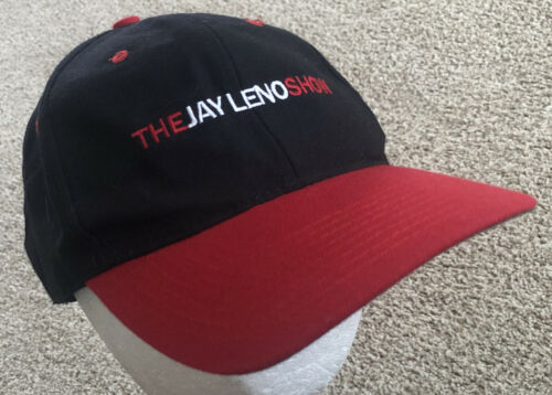 The Jay Leno Show Snapback Hat Cap Black & Red With Embroidered Logo Vintage