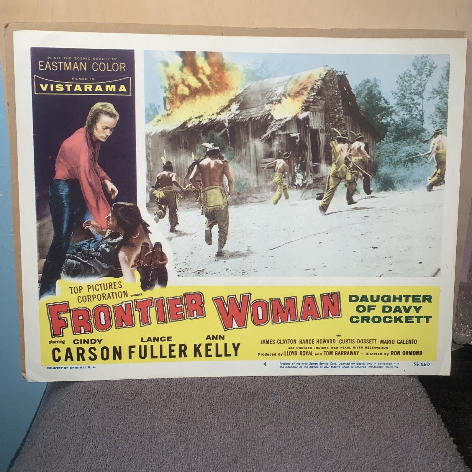 *frontier Woman* Lobby Card Movie Poster  Cindy Carson 11 X 14” Lance Fuller
