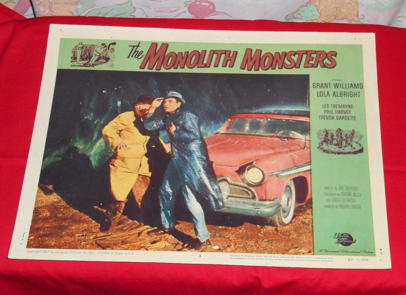 Original The Monolith Monsters Lobby Card