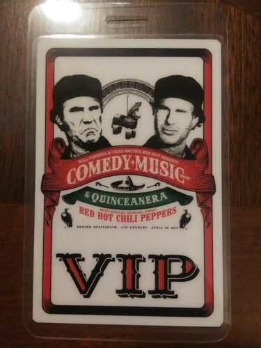 Red Hot Chili Peppers 2016 Tour Backstage Pass Comedy And Music Will Ferrell