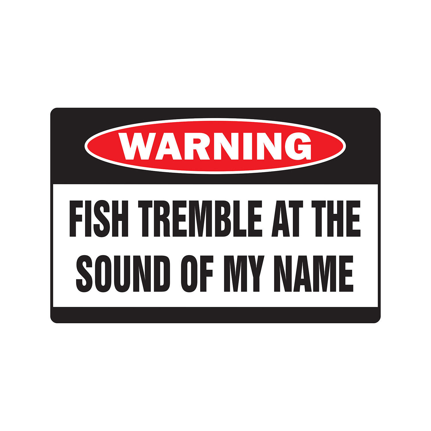 Fish Tremble [3 Pack] Of Vinyl Sign Or Decals Stickers |for Laptop Car